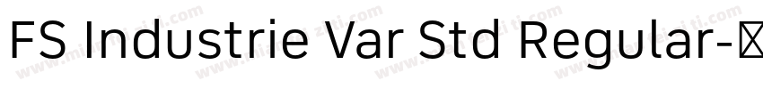 FS Industrie Var Std Regular字体转换